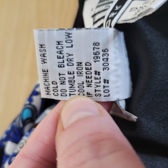 Womans Sheri Martin Tank Dress Handkerchief Hem Padded Cups Size 10 - Picture 3 of 6